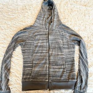 Juicy Couture velvet zip up grey hoodie